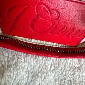 J. Crew Vibrant Red Leather Crossbody